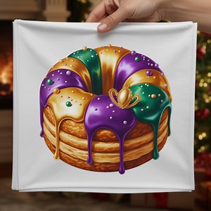 Mardi Gras King Cake PNG, Brushstroke Sublimation Design(digital Download) - Etsy Canada