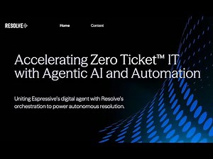 Resolve + Espressive: Accelerating Zero Ticket™ IT with Agentic AI and Automation