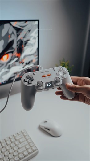 GameSir Tegenaria Lite Wired Controller in Serene White #gamesir #tegenarialite #gaming #shorts