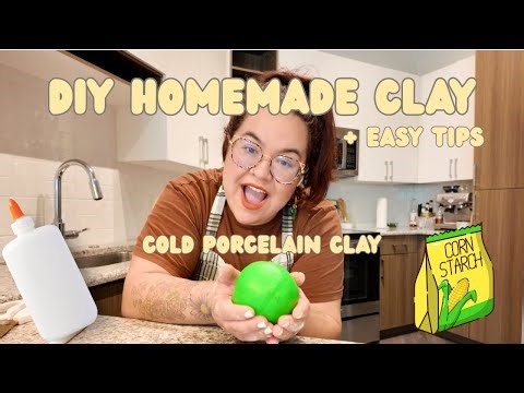 DIY AMAZING Homemade Clay/ Cold Porcelain Clay + Easy Tips