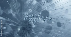 Haloperidol rotating molecular 3d structure ball-and-stick model, looped video haldol