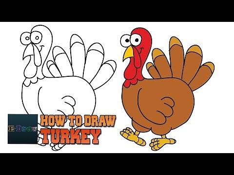 How to Draw a Turkey Art for Beginners Easy Step By Step For Kids
