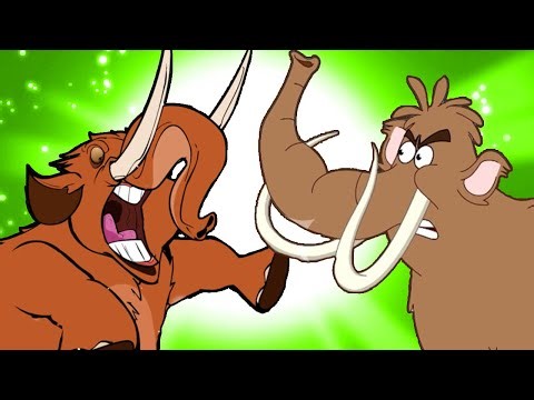 Mammoth VS Mastodon: By Howdytoons