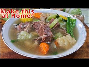 Beef Ribs Soup Recipe Filipino style | SIMPLE WAY of COOKING Beef Nilaga💯👌