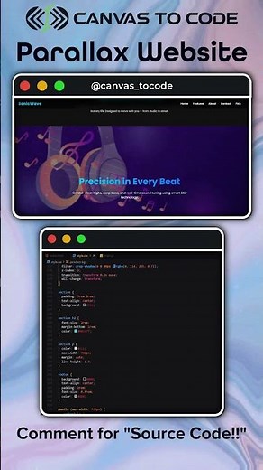 How To Create a Parallax Website Using HTML, CSS & JS 💻#htmlcssjs #parallaxwebsite #websitedesign