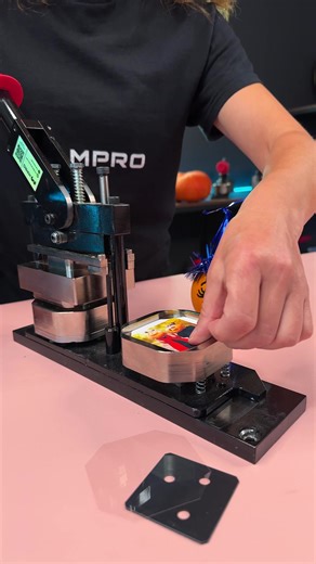 Custom magnet made with MPRO 2x2" Manual Press This machine is perfect for magnets and pins | MPRO