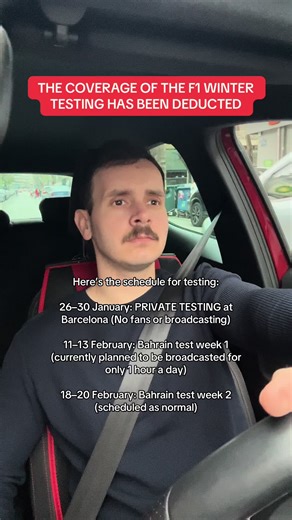 THE COVERAGE OF THE F1 WINTER TESTING HAS BEEN DEDUCTED #f1