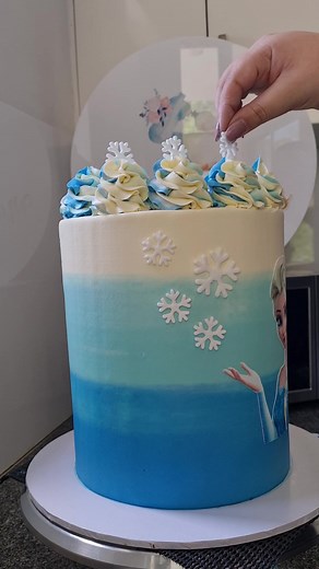 Elsa Themed Cake - Chocolate Buttercream, Birthday Dessert
