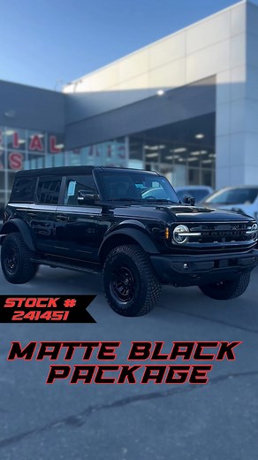 Check out this beautiful 2024 Bronco Outer Banks with the Matte Black Package! It includes a black wheel kit, upgraded tires, an off-road kit, custom fender flares, a Procal Tuner (giving it 330 HP), and black script Bronco badges! All of this work was done in-house by our amazing AAF Customs Body Shop! Stock Number - 241451 Stop by All American Ford in Old Bridge today to learn more or to learn more about our endless customization options! 😍 #AllAmericanFord #Ford #FordBronco #Bronco #OldBridg