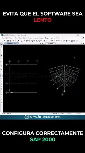 Configuración gráfica de SAP 2000