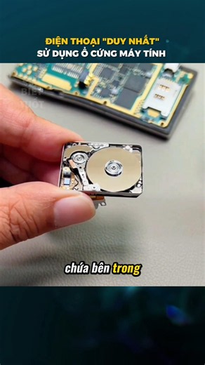 The ONLY phone that used a computer hard drive.