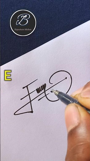 Stylish E signature making #howtosign #design
