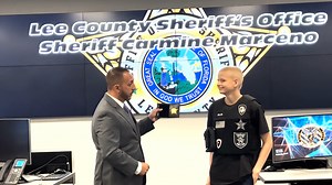 Sheriff Carmine Marceno welcomed 14 year-old Johnny Miller and his family to the Lee County Sheriff’s Office for a special day. Johnny was diagnosed with a form of terminal cancer. He is a big fan of law enforcement and wanted to experience what it’s like to be a deputy for the day. Sheriff Marceno deputized Johnny during a heartfelt ceremony and guided him on a tour of the agency, it’s various units, and assets. In addition to being provided with a sheriff’s star badge, Honorary Deputy Miller m
