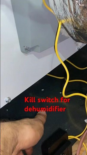 AprilAire E130 dehumidifier with safety switch in attic. #aprilaire #dehumidifier #hvac