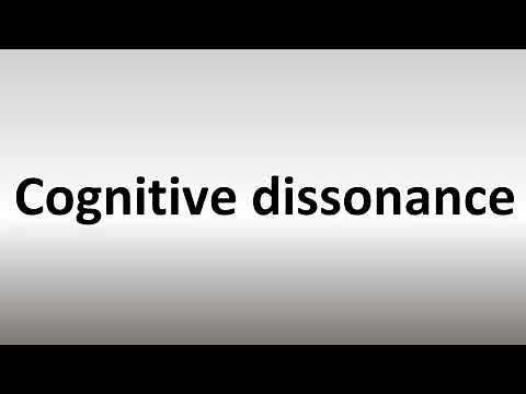 How to Pronounce Cognitive dissonance