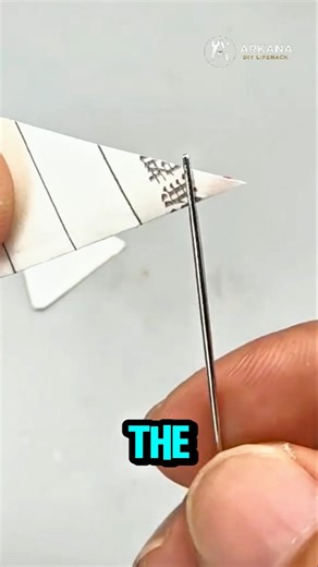 Just Use Paper! The Thread Goes Through the Needle Instantly! 🔥#lifehack#diyhack#sewingtips#shorts