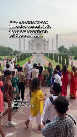 See where studying Architecture and Construction Management could take you! ✈️🇮🇳
