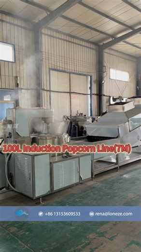 7 Meters 100 Ltr Electric Induction Popcorn Production Line Our popcorn machine can produce any flavored popcorn directly,no need for other flavor coating machine. We have different heating methods&capacities popcorn machine for your reference. We also support customization. Contact us for the quote: WeChat/WhatsApp: 86 13153609533 E-mail:rena@loneze.com Best regards, Rena #PopcornMaker #popcorn #popcornmachine #caramelpopcorn #popcorncaramel #mushroompopcorn #flavorpopcorn #popcornline #sanckma