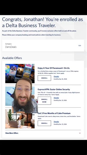 DansDeals on Instagram: "Comment "DEAL" and I'll DM you exactly how to get this deal! Get A Free Year Of Paramount+ After Enrolling In A Free Delta Business Account! Signup for a free Delta Business account via the link above, and you will instantly get an offer for a free year of Paramount+ Premium! Simply enroll in the offer, hit refresh, and you will get a code to redeem for a year of free Paramount+ Premium! Once signed up you can cancel your plan which will turn off auto-renew. The plan wil