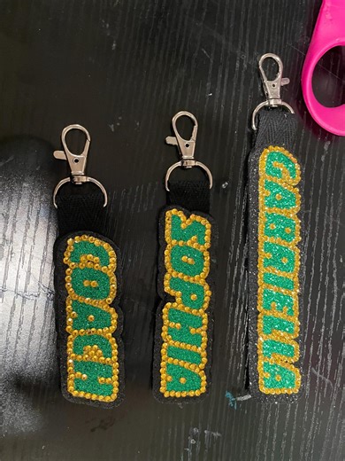 Cheer, Pom, Dance Bag Tag Keychain - Etsy