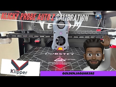 //How To Setup Klicky Probe Auto Z Calibration In Klipper // GoldenJaguar392 #3Dprinting
