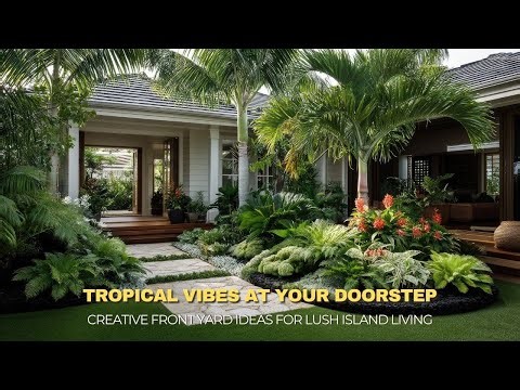 Small Front Yard, Big Impact Tropical Garden Landscaping Ideas for Compact Spaces
