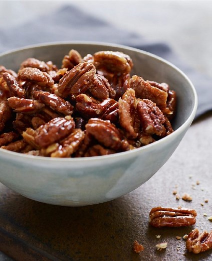 Candied Pecans Recipe- Once Upon a Chef