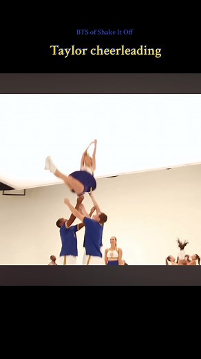 Behind the scenes of the Shake It Off music video, Taylor learned to do cheerleading stunts! #taylorswift #swifties #swifttok #taylorsversion #cheerleaders #1989taylorsversion