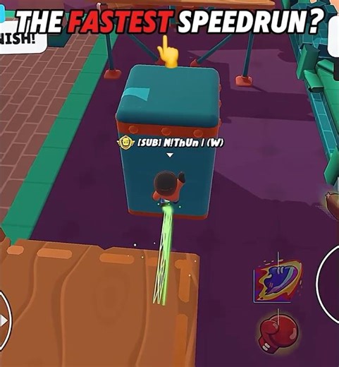 The fastest speed run ever | constriction climb 🔥🤫 #stumbleguys #trolledit #shortsviral