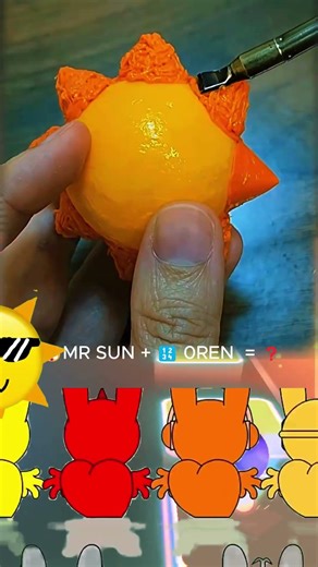 Making Mr. Sun from SPRUNKI with a 3D pen