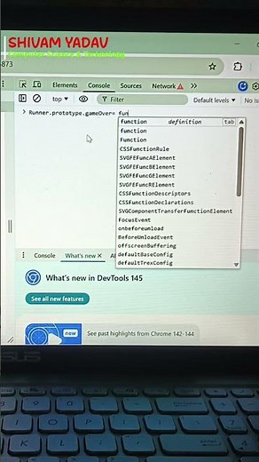 Chrome Dino Game Hack webslide | #games #javascript #programming #chrome #viral #hacker