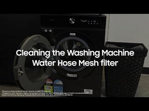 Cleaning the Water Hose Mesh Filter of your Samsung Washing Machine