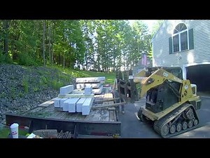 Granite steps installation