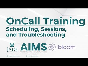 OnCall Training - Scheduling, Sessions, and Troubleshooting
