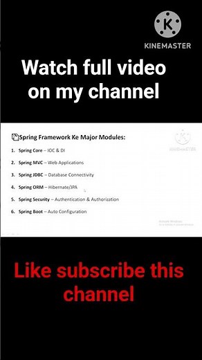 Spring framework in 50 seconds 😎 #springframework #springboot #coding #programmer #youtubeshorts