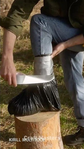 Stay Dry Anywhere with These DIY Foldable Boots! 🔥👢 #diy #camping