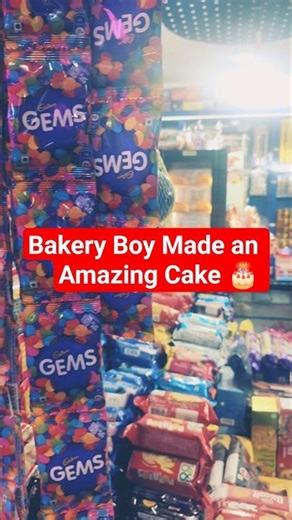Bakery Boy Made an Amazing Cake 🎂 | Cake Making Skills #Shorts#reels #viral #vlog