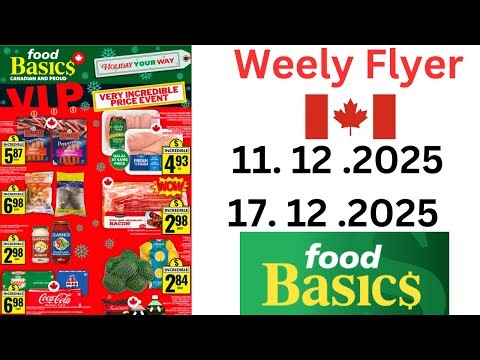 Food Basics Weekly Flyer | December 11 to 17, 2025 | Canada Deals