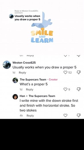 Replying to @Weston Cross625 how do you draw a 5? #education #whosrightwhoswrong #cars #cardealer #funny #numbers