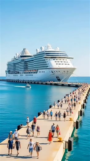 s_sunshine101 | Cruise Ship Fails to Stop and Slams Into Dock During Berthing! | Instagram