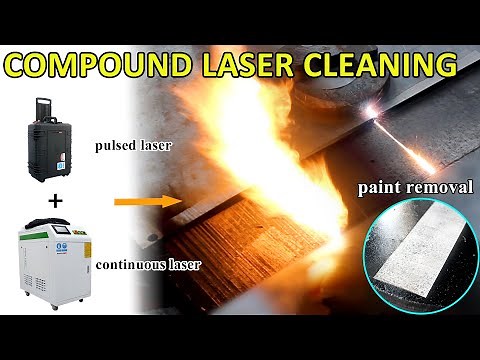 Pulse laser cleaning machine plus continuous laser cleaning machine to quickly remove rust and paint
