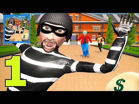 Scary Robber Simulator 3D - level 1 - 5 Gameplay Walkthrough Part 1