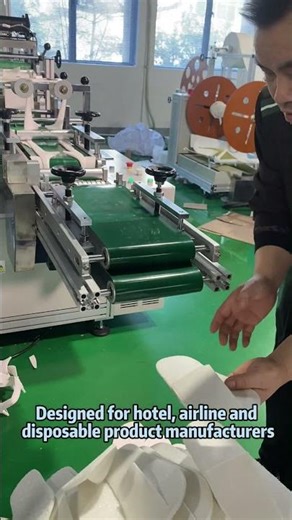 Automatic Disposable Slipper Machine with Ultrasonic Welding