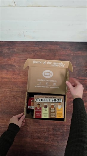 The Cafe is Officially Open! 🔓The wait is over! Our Coffee Shop Collection is officially live in full-sized bags and boxes. Now you can stock up on the flavors you loved from the January box: Vanilla Latte, Cinnamon Sugar Latte, Salted Caramel Mocha, and Caramel Macchiato. Bring the specialty cafe experience home—no barista required. #cotm #coffeeofthemonth #subscriptionbox #flavoredcoffee #coffeebeanery