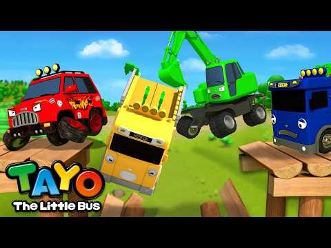 Ten in the bridge | Learn Numbers | Car Song Compilation l Song for Kids | Tayo English
