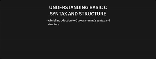 C Programming: Basic Syntax and Structure Explained