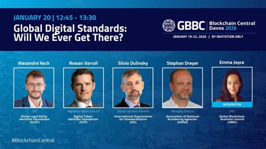 Global Digital Standards Discussion at Blockchain Central Davos | Global Legal Entity Identifier Foundation (GLEIF) posted on the topic | LinkedIn