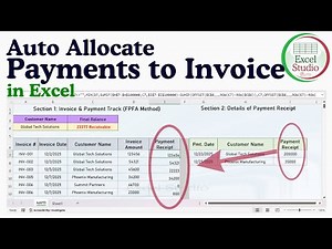 Invoice and Payment Tracker - Automatic Allocation (FPFA Method)