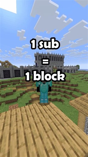 Placing A block For Every Subscriber #shorts #minecraft