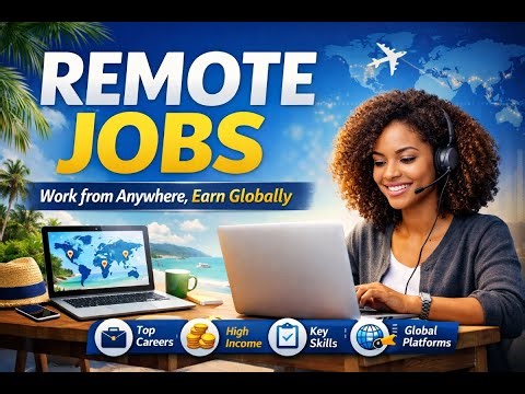 REMOTE JOBS – How to Work From Anywhere & Earn Globally (Step-by-Step Guide)t